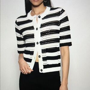 Sanctuary Open Knit Sweater Jacket